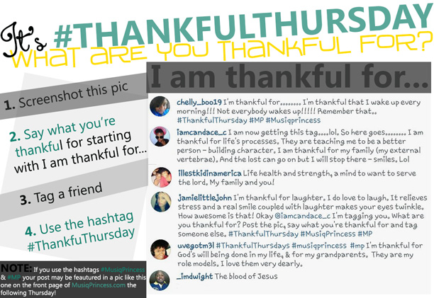 MusiqPrincess Joins In On #ThankfulThursday | MusiqPrincess